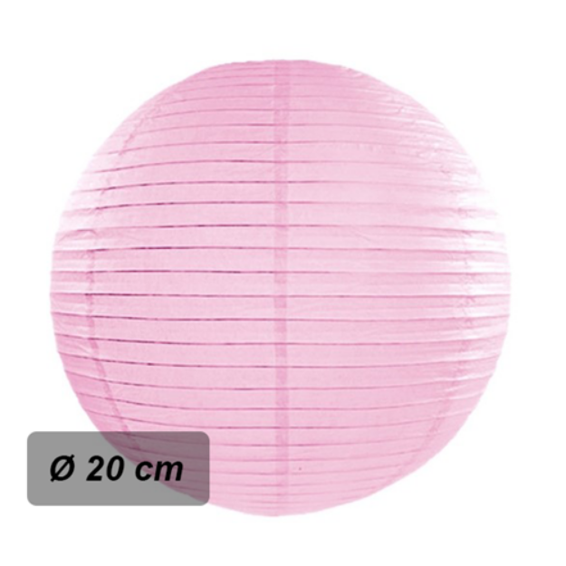 Obrázek z Lampion kulatý 20 cm růžový 