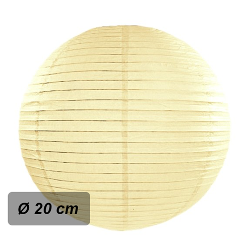 Levně Lampion kulatý šampaň – 20 cm