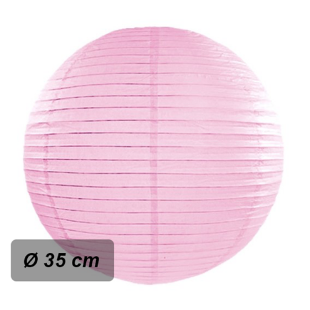 Obrázok z Lampión okrúhly ružový – 35 cm