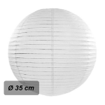 Obrázok z Lampión guľatý 35 cm biely 