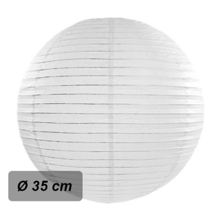 Picture of Round lantern 35 cm white