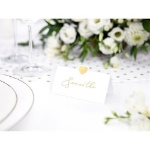 Obrázok z Menovky k svadobnému stolu so zlatým srdiečkom 10 ks 