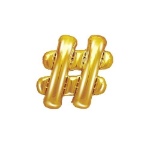 Obrázek z Foliový symbol Hashtag zlatý 35 cm 
