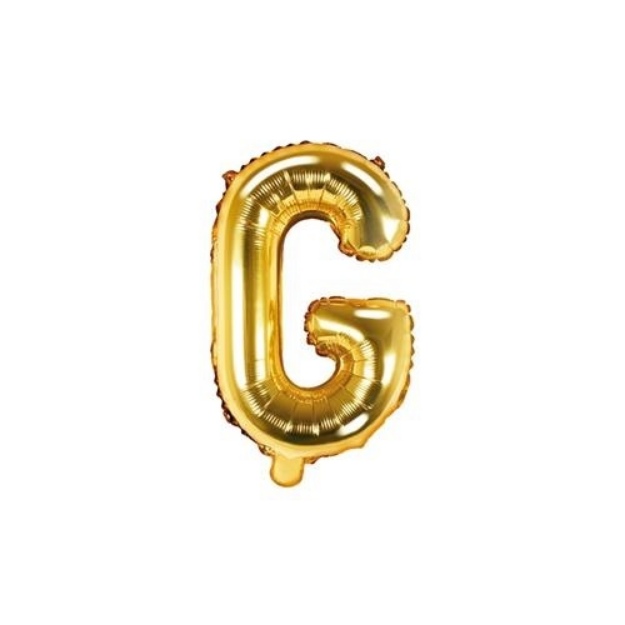 Obrázok z Foliové písmeno G zlaté 35 cm