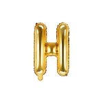 Obrázok z Foliové písmeno H zlaté 35 cm