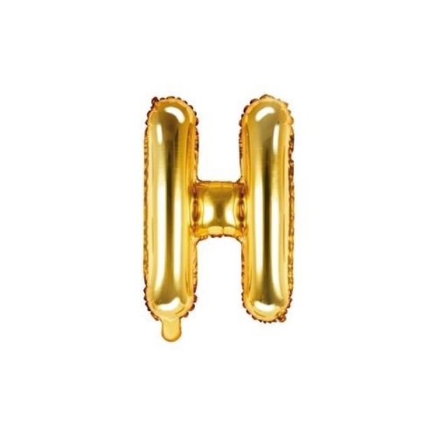 Obrázek z Foliové písmeno H zlaté 35 cm 