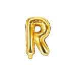 Obrázek z Foliové písmeno R zlaté 35 cm 