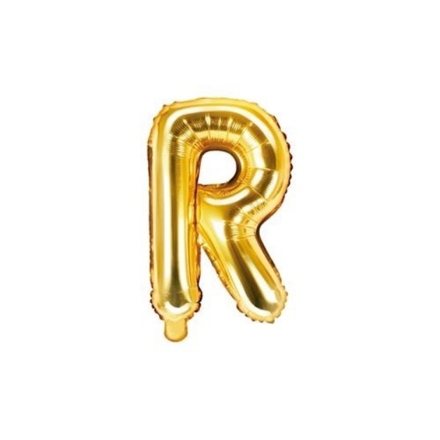 Obrázek z Foliové písmeno R zlaté 35 cm 