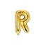 Zlaté fóliové písmeno R 35 cm na vzduch