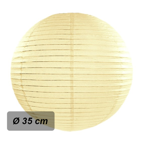 Levně Lampion kulatý 35 cm šampaň