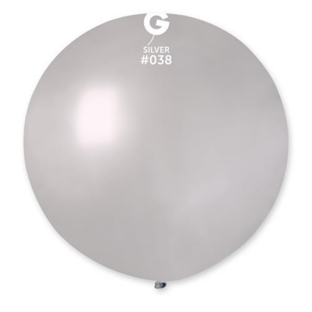 Obrázek z Balon jumbo stříbrný 100 cm 