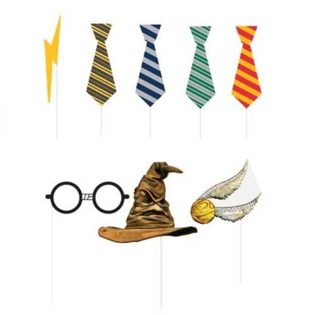 Obrázek z Rekvizity do fotokoutku Harry Potter 8 ks 