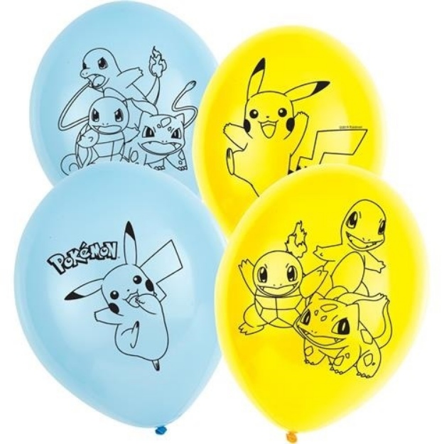 Obrázek z Latexové balonky Pokemon 6 ks 