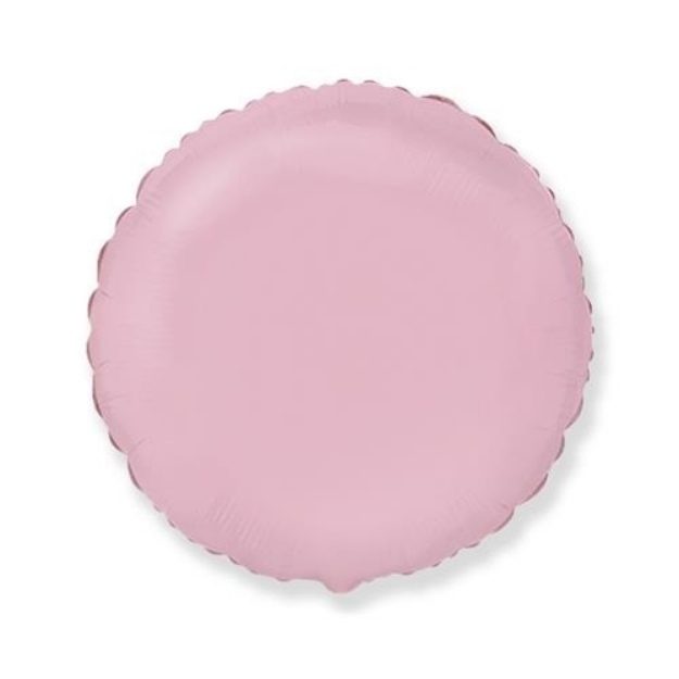 Obrázek z Foliový balonek kruh pastel růžový 46 cm - Nebalený 