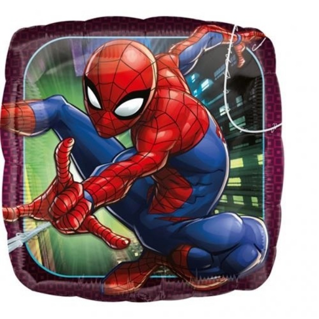 Obrázok z Fóliový balónik štvorec Spiderman 43 cm 