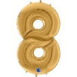 Picture of Golden Foil Number 8 - 163 cm