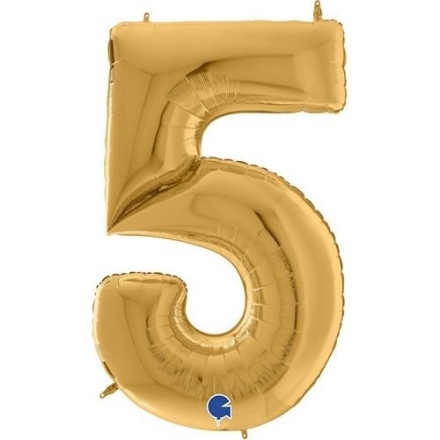Picture of Golden Foil Number 5 - 163 cm