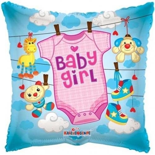 Levně Foliový balonek pillow obleček - holka 46 cm