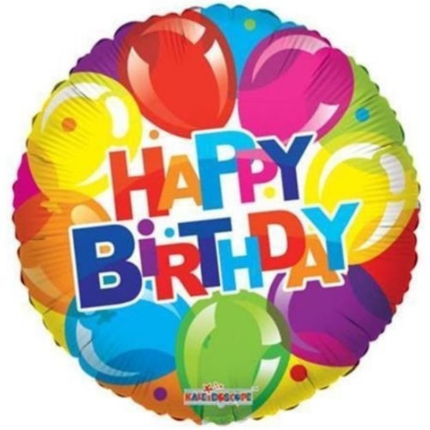 Obrázek z Foliový balonek balonkový - Happy Birthday 46 cm 