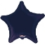 Obrázok z Fóliový balónik hviezda navy blue 46 cm - Nebalený