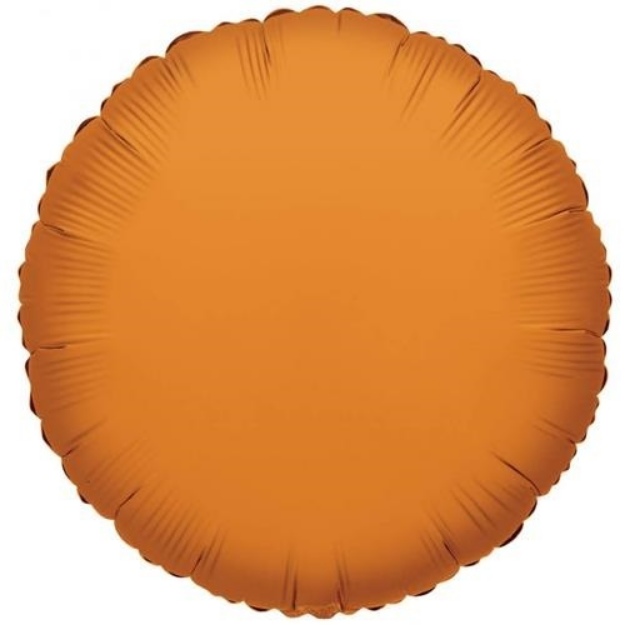 Obrázek z Foliový balonek kruh oranžová 46 cm 