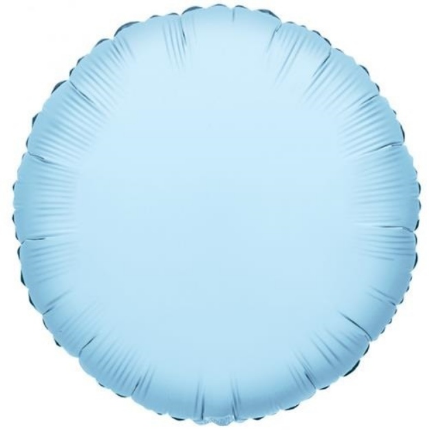 Obrázek z Foliový balonek kruh světle modrá 46 cm - Nebalený 