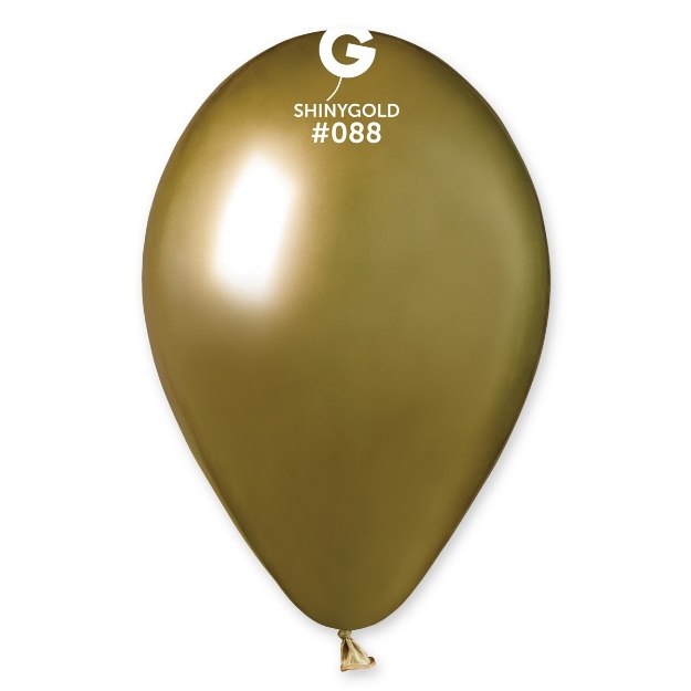Obrázok z Latexový balónik chrómový zlatý 33 cm 