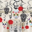 Obrázek Závěsné spirály Halloween - Day of the dead 30 ks