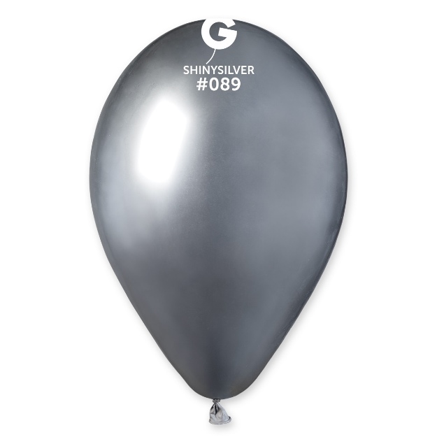 Obrázek z Latexový balonek chromový stříbrný 33 cm 