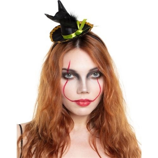 Obrázok z Halloweenska čelenky čarodejnícky klobúk 
