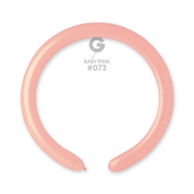 Obrázek z Modelovací balonky profesionální - 100ks - Baby pink 
