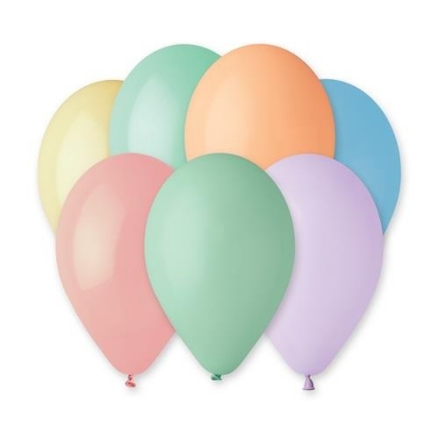 Obrázok z Balóniky 30 cm - mix farieb Macaron 100 ks 