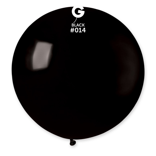 Obrázek z Balon jumbo černý 100 cm 
