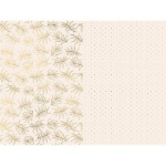Obrázok z Baliaci papier ružový bodky a listy 70 x 200 cm - 2 ks