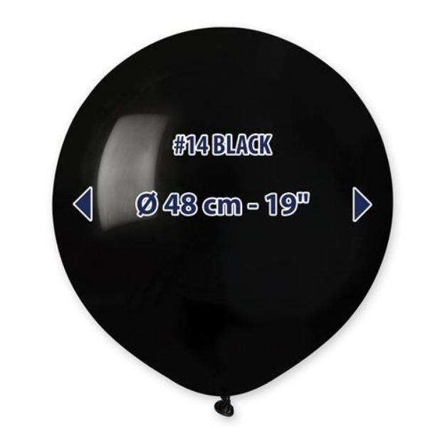 Obrázok z Balónik čierny 48 cm