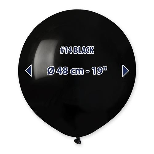 Levně Balonek Gemar Černý 48 cm