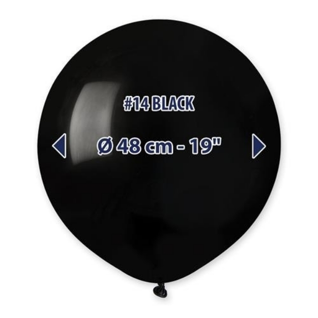 Obrázek Balonek Gemar Černý 48 cm