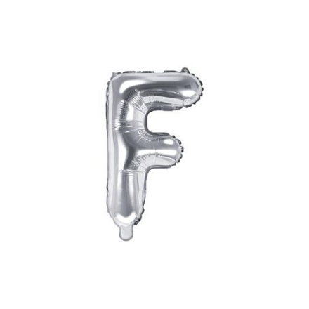 Picture of Foliové písmeno F stříbrné 35 cm