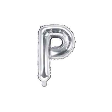 Picture of Foliové písmeno P stříbrné 35 cm