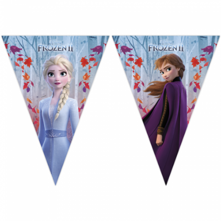 Obrázek Vlaječková girlanda Frozen 2 - 230 cm