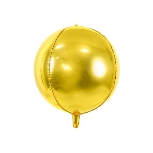 Levně Foliový balonek koule zlatý 40 cm