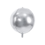 Obrázek z Foliový balonek koule Ombre stříbrný 40 cm 