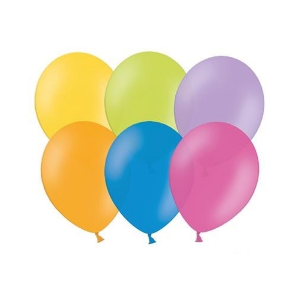 Balonky 23 cm - mix pastelových barev 50 ks