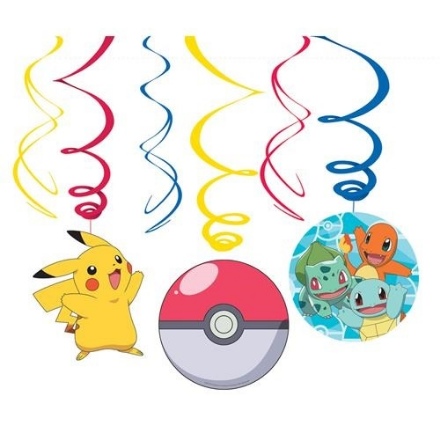 Picture of Zavěsné spirály Pokemon 6 ks