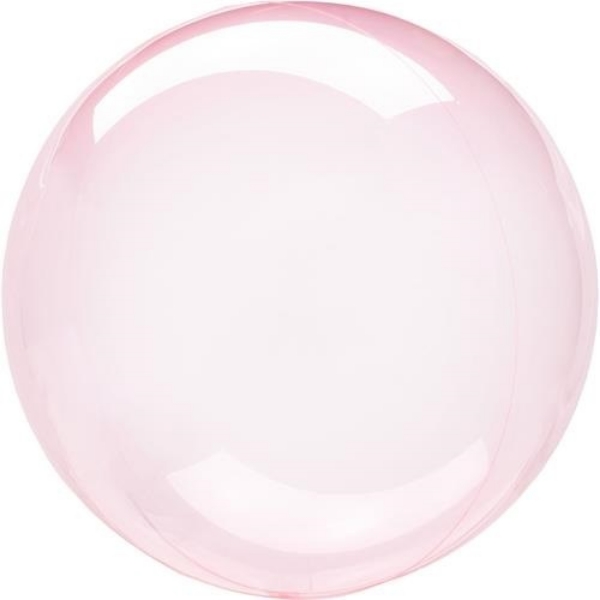 Dekorační bublina průhledná růžová 45–55 cm