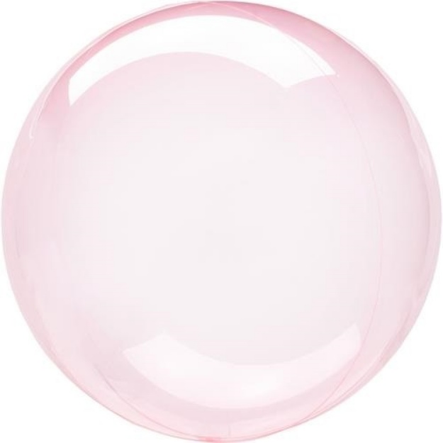 Obrázek Dekorační bublina průhledná růžová 45–55 cm