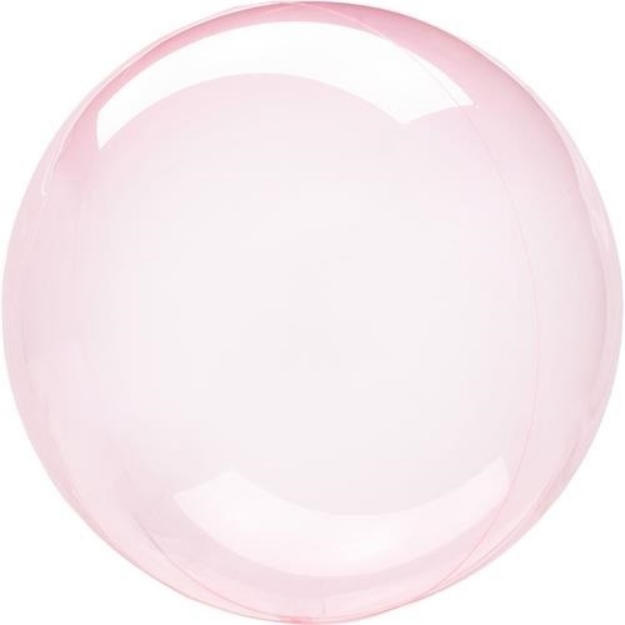 Obrázok z Dekoračné bublina priehľadná ružová 51 cm