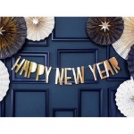 Obrázok z Party nápis zlatý metalický Happy New Year 90 cm
