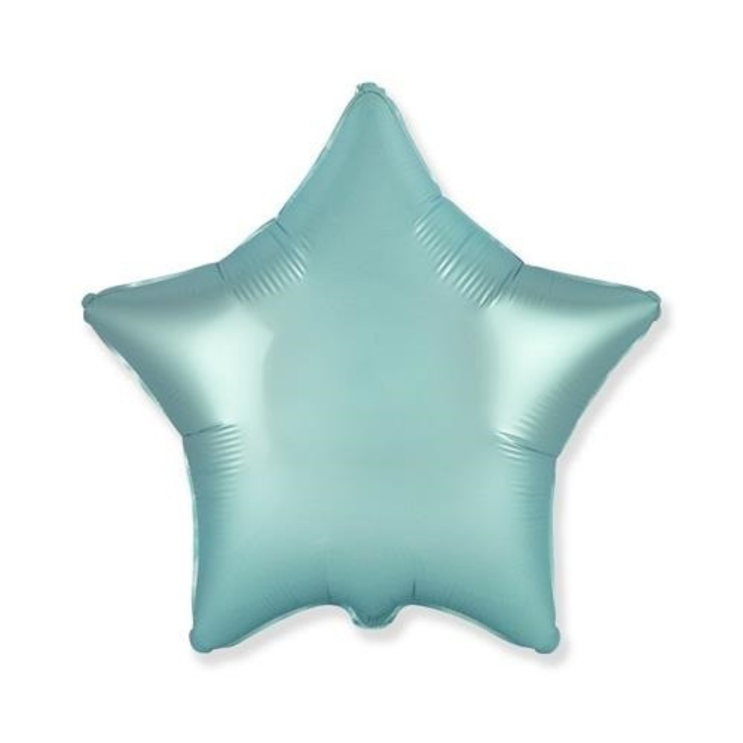 Levně Foliový balonek saténová hvězda pastel modrá 46 cm - Nebalený