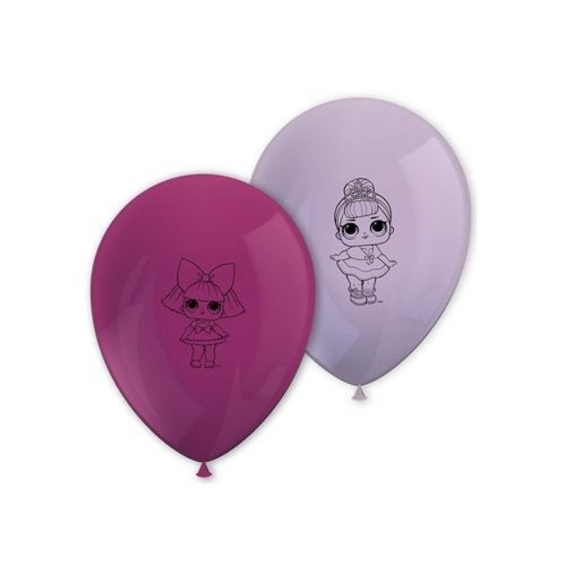 Obrázok z Latexové balóniky LOL Surprise glitrový potlač 30 cm - 8 ks 